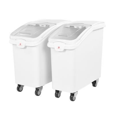 China 81L / 102L CLASSIC Ingredient Bin Plastic Mobile Food Grade Flour Storage Bins for sale