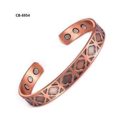 China Environmental Friendly Pure Copper Arthritis Bracelet Magnetic Bracelet For Men And Women for sale