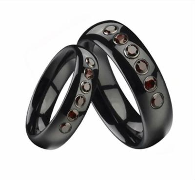 China CLASSIC High Quality Wholesale Ceramic Engagement Ring of Pairs for sale