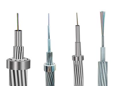China OPGW Fiber Optic Cable Ground Wires Power 4 48 Core Single Mode Aerial Overhead for sale