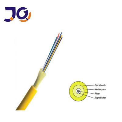 China 2KM LSZH Tight Buffer 12 Core Indoor Fiber Optic Cable for sale