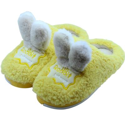 China Facory cute low price custom design cute rabbit warm slippers for womem and kids for sale