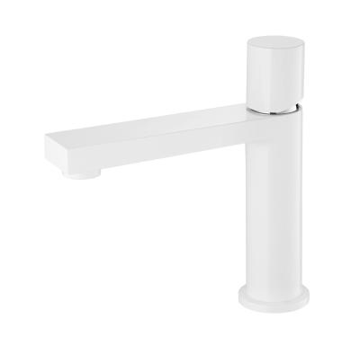 Cina CONNE Rubinetto per bagno monoforo bianco Rubinetti per lavabo a cartuccia in ceramica da 25 mm in vendita