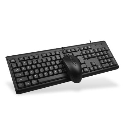 China Numeric keypad 2021 lower factory price T15 wired 104keys keyboards keyboard and mouse combos for sale