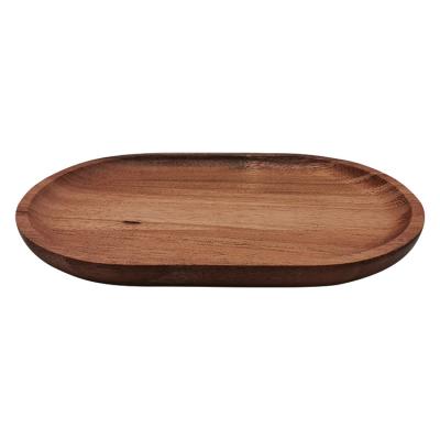 China High Quality Acacia Wooden Oval Tea Set Catering Service Tray From China Viable Manufacturer for sale