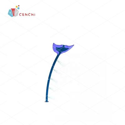 China Commercial Park Equipment Water Jet Protection Whale Tale Whale Game Aqua Resort Fiberglass Cenchi Hotel Deck Sprinkler Features Splash Fountains for sale