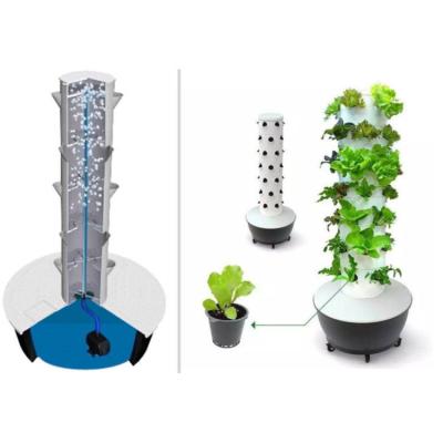 China Sistema de torre vertical hidropônica para vegetais Agricultura Torre de plantação à venda
