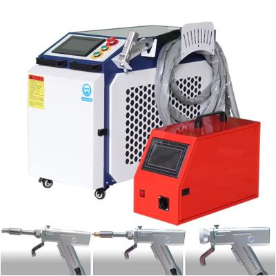 China Cheapest 4 in 1 Multifunction Fiber Laser Welder Handheld Laser Welding Machine for Metal for sale