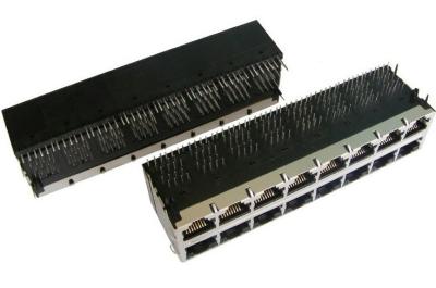 China 0811-2X8R-19-F apilado 2x8 16 puerto RJ45 Magjack 100Base-T Bel Magnetics en venta