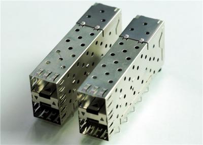 China 76090-5001 CONN CAGE SFP+ 2X1 W/LIGHT PIPE THT, R/A, Board Guide, EMI Shielded for sale