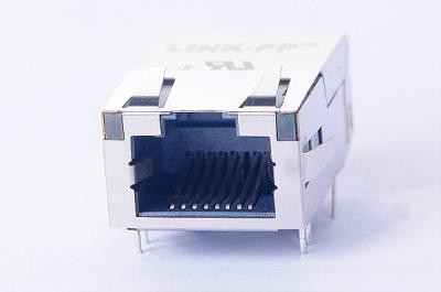 China Signle Port Low-Profile RJ45 Jack , Female Shielded RJ45 Connectors for sale