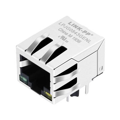 China Transformador 1000 da base-T RJ45 de HR931143C Jack modular LPJG0843GENL à venda