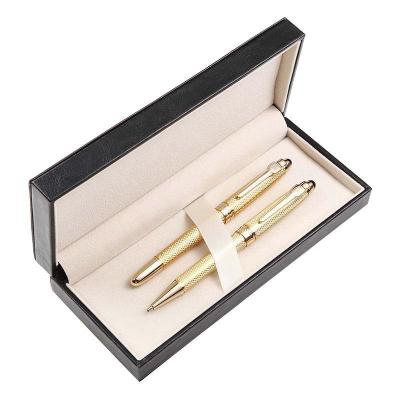 China Durable Luxury Elegant Collection Nice PU Pen Packaging Gift Box Leather Case For Business for sale