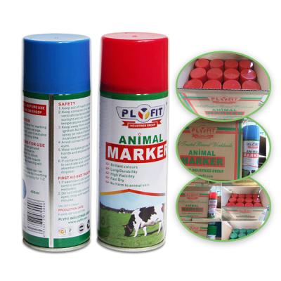 China Pintura de espray animal duradera de la marca 2 años de vida útil para las ovejas del caballo de las vacas de los cerdos en venta