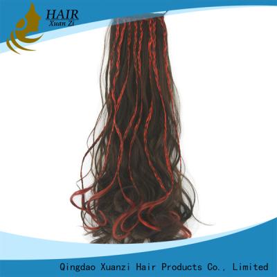 China Black Women Long Blonde Wig , Human Hair Half Wigs 8 - 32 Inches No Tangle for sale