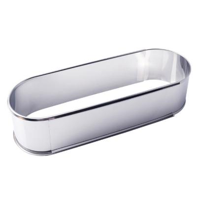 China Cake Slicing Stainless Steel Oval Adjustable Cake Ring Cake Mold Mousse Baking Ring for sale
