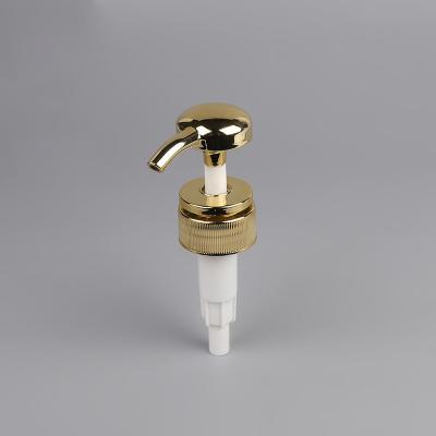 China Aluminum Lotion Dispenser Pump 24/410 Gold Shampoo for sale