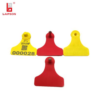 Cina Colore su misura marchi auricolari bovini del bestiame della mucca di TPU 60mm 58mm non tossico in vendita