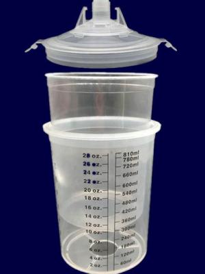 China all purpose small plastic mixing cups set for spray gun for sale