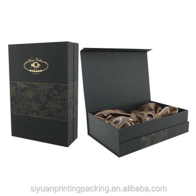China Best Selling Handmade Super Quality Paper Wine Box With Clear PVC Window for sale
