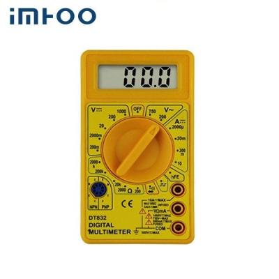 Chine Pocket size 832/830D digital multimeter handheld 2000u-10A 200m-1000V à vendre