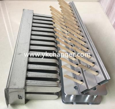 China Stainless steel ice pop molds popsicle molds ice cream mold tray 2x14 78ml with stick holder for sale