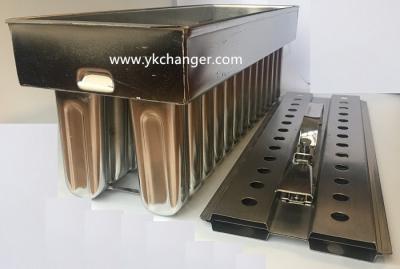 China Commercial popsicle molds stainless steel ice cream molds 2x13 70ml with extractor ataforma type top quality for sale