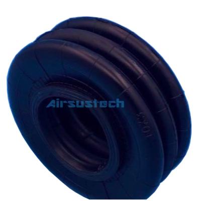 China Triple Convolutions 10×3 Industrial Air Springs Firestone W01-R58-4047 DUNLOP SP 258 Rubber Bellows for sale