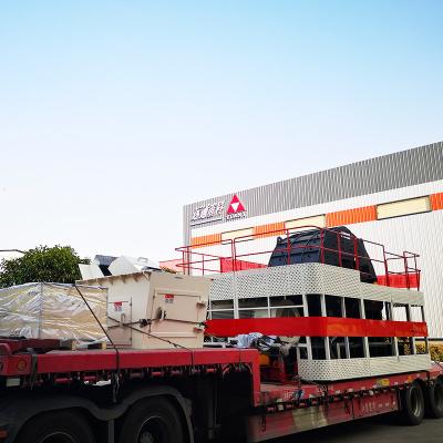 China 200 t/h 630kw Quartz Horizontal Shaft Impact Crusher for for Glass Raw Material Plant for sale