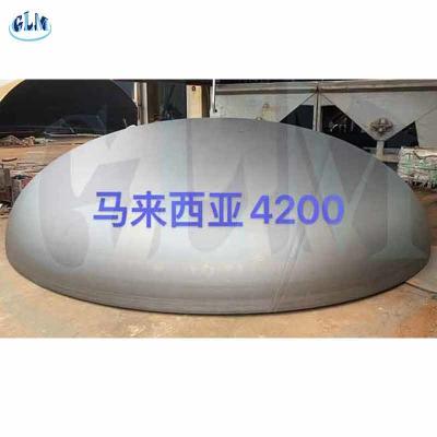Chine SA516 Gr70 en acier au carbone Tête elliptique 4200 Diamètre 30 mm Épaisseur à vendre