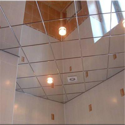 China 600x600 Stainless Steel Ceiling Tiles Plain Pattern Mirror Lay In Acoustical Ceiling Tile for sale