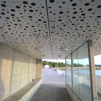 China Square Edge Perforated Metal Panel 0.4mm-3mm PVDF Custom Perforated Aluminum Sheet for sale