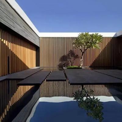 China Box Baffle Metal Building Facades Panel 2mm Wall Cladding Curtain Decorated for sale