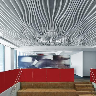 China Metal Ceiling Design Wave Baffles Acoustical Ceiling Baffles for sale