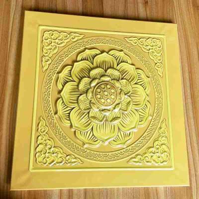 China Aluminum Metal Clip In Ceiling Tiles Suspended Temple Acoustic for sale