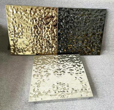 China SS304 Water Ripple Clip In Ceiling Hotel Decoration Ceiling Panel for sale