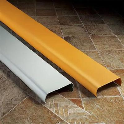 China Linear U Strip Ceiling Aluminium Strip 85mm Width Silver Color Strip Panel for sale