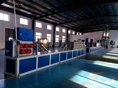 China Single Screw 4 Cavity PP Strap Extrusion Line PP Strap Making Machine for sale