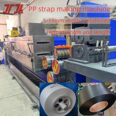 China Máquina de fabricación de doble salida de tirantes de PP de doble tornillo único de 125-150 kg/h para tirantes eficientes de productos en venta