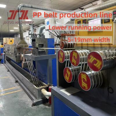 China 280 kg/uur PP 4Straps Output Making Machine met PLC-besturingssysteem en 250-300m/min hoge snelheid Te koop