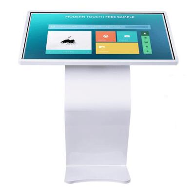 China Máquina de consulta de tela sensível ao toque com capacidade horizontal de 43 polegadas, quiosque de autoatendimento LCD 450nits à venda