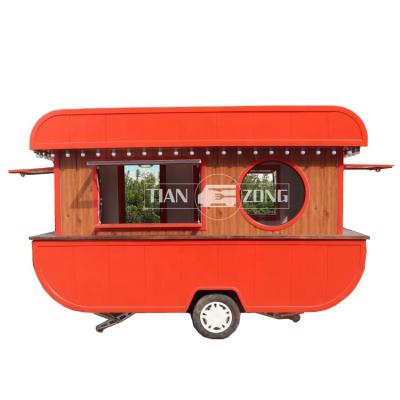 China Winery factory supply coffee concession food trailer towable mobile coffee snack truck cart for sale for sale