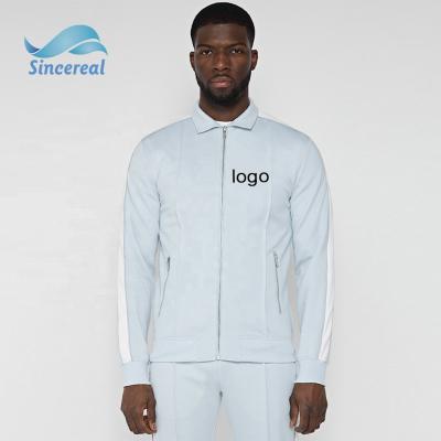 China 2021 Breathable High Quality Hot Sale Sports Wear Custom Logo Jogger Suit Zipper Up Sweat Suit Men Slim Fit Tracksuit for sale