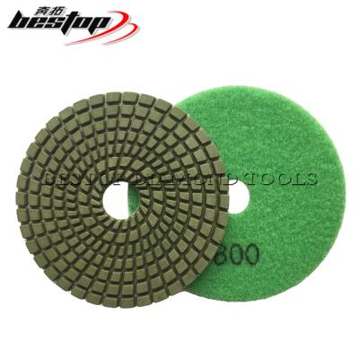 China D100mm Wet Granite Stone Polishing Diamond Polishing Pad Set Marble for sale