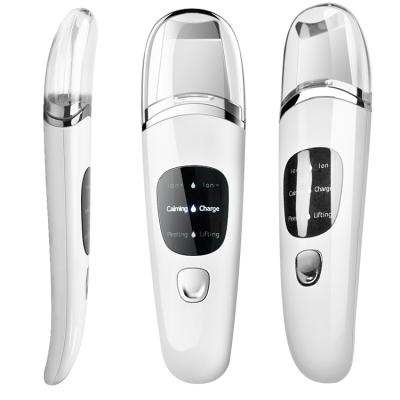 China Pore Remover Best Selling Professional Portable High Frequency Vibration Spatula Ultrasonic Skin Face Scrubber for sale