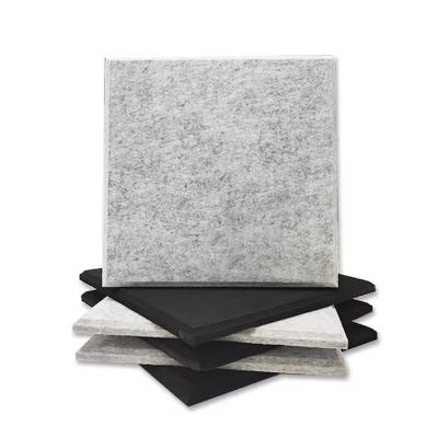 China Self Adhesive Polyester Fiber Sound Proof Wall Panels In Hexagon Shape for sale