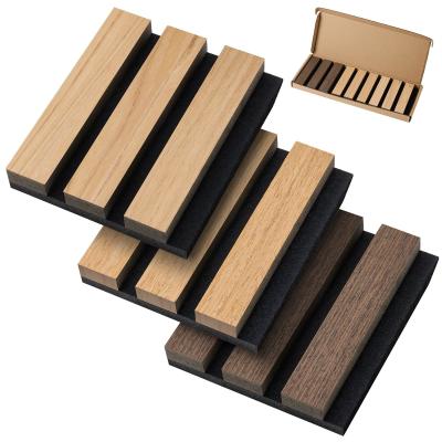 China Akupanel Soundproof Wood Wall Panels Easy Install Custom Acoustic Options for sale
