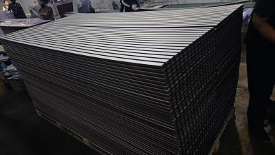 China Decorative MDF Wood Grille Panel With Veneer Finish For Stylish Acoustic Treatment for sale