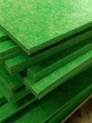 China Recycled PET Acoustic Wall Panels 9mm Soundproof Polyester Fiber Boards For Interior Design for sale