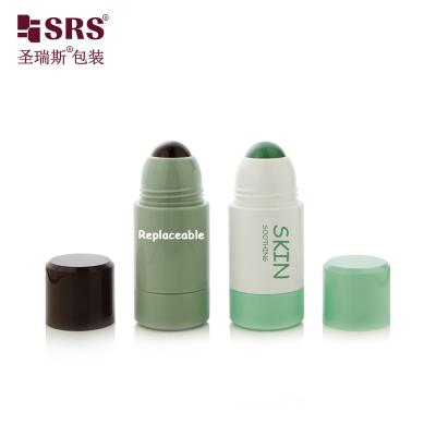 China RPPE 50ml Eco Friendly Roll On Container Primary Packaging For Containing Liquid Deodorant Formula With Gemstone Balls for sale